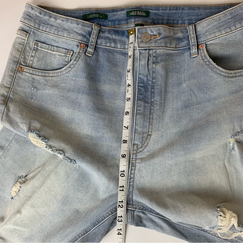 Wild Fable Womens Distressed Highest Rise Skinny Jean Light Wash Size 16 - Picture 9 of 12
